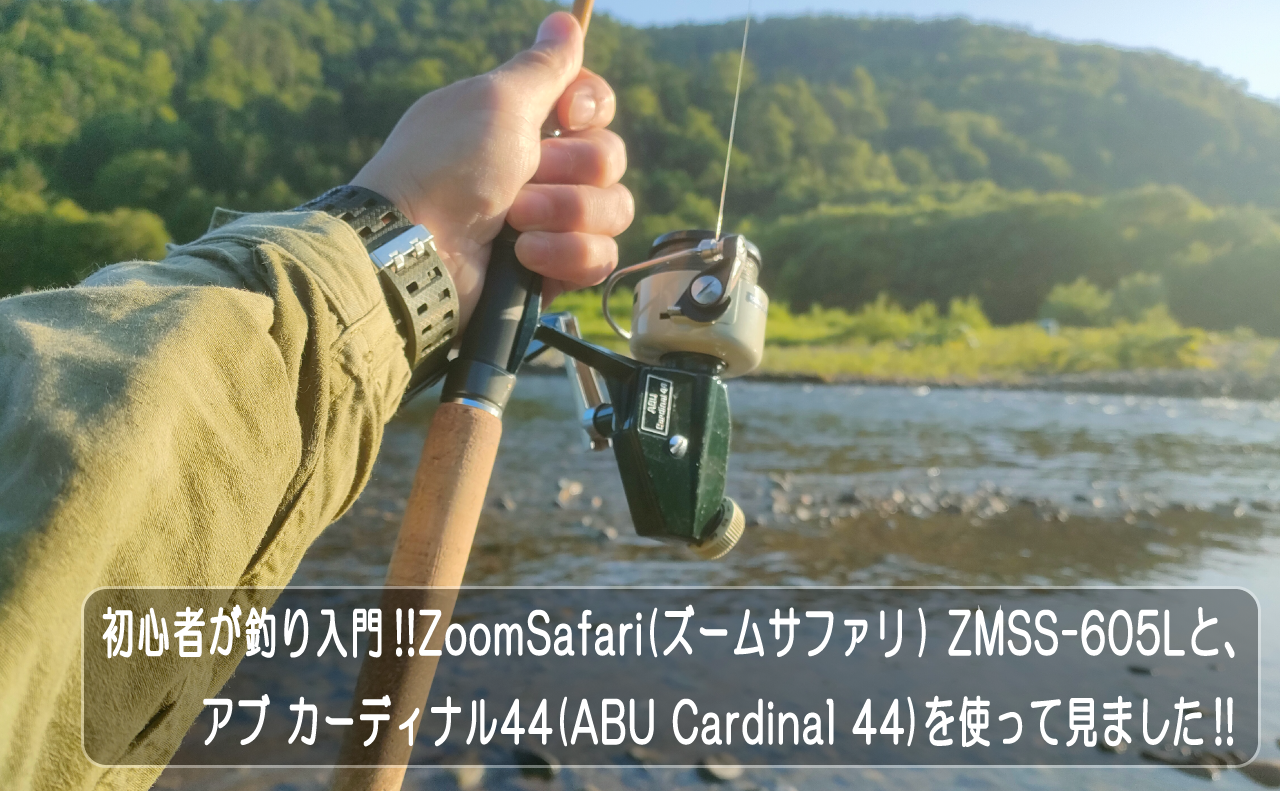 初心者が釣り入門!!ZoomSafari(ズームサファリ) ZMSS-605Lと、アブ