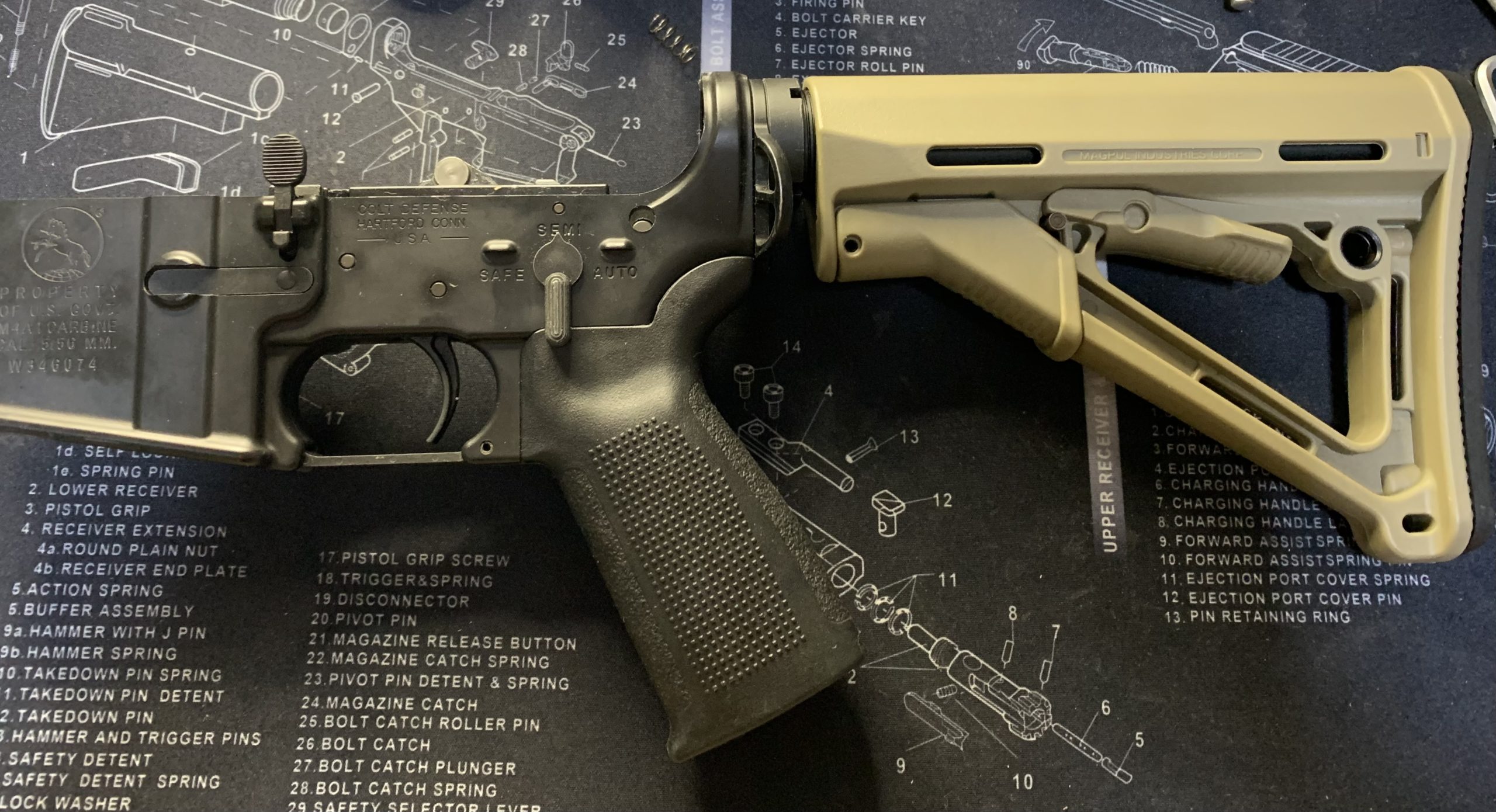 東京マルイ CQBR ブロック1 ボルトとロアレシーバーの分解とカスタム