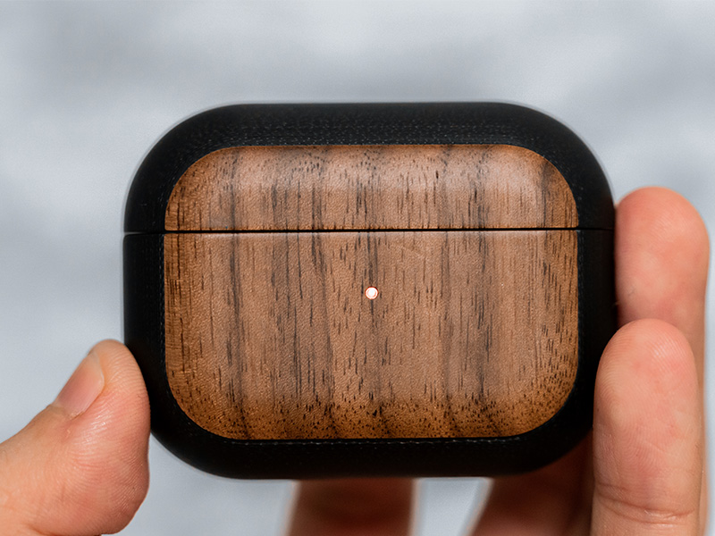 Hacoa 高級天然木と高強度素材G10のAirPods Pro専用ケース レビュー