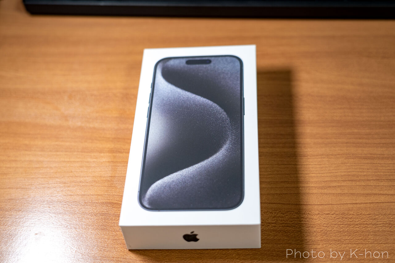 iPhone 15 Pro（ブラックチタニウム）」を購入しました | K-BLOG NEXT
