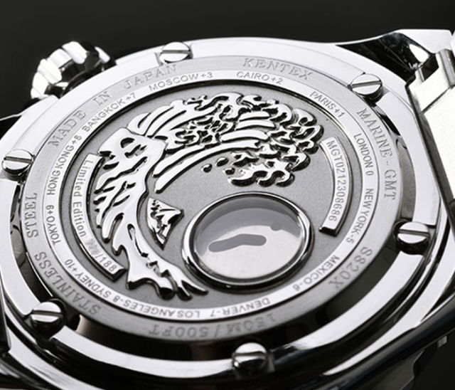 KENTEX マリンGMT ブルー メタルベルト／ MARINE GMT Blue Metal band