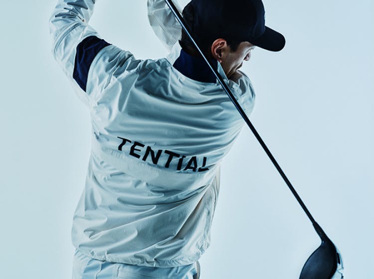 Golf Wear Woven Long Sleeve Blouson Half Zip / ブルゾンハーフ