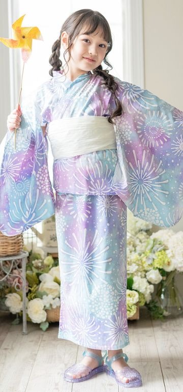 花刺繍チュールレース着物ワンピース＆ 被布セット CC0746｜キャサリン