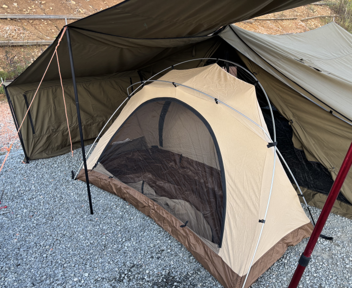 リベンジで再度ほったらかしキャンプ場 今度は快晴なのでピケ使用