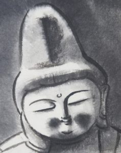 穐月明 野の佛 [F6号] | 掛軸(掛け軸)販売／表装ご依頼は掛軸いっぷく