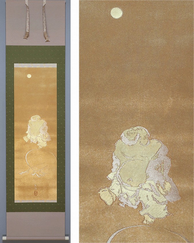 雅生 光琳蹴鞠布袋図 [西陣織刺繍] | 掛軸(掛け軸)販売／表装ご依頼は