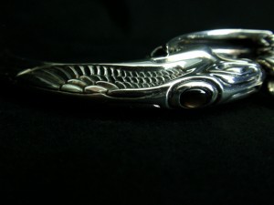 KI-226-40cm イーグルクロウチョーカー シルバー Wingモデル ｜K-SMITH