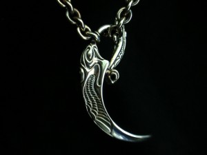 KI-226-40cm イーグルクロウチョーカー シルバー Wingモデル ｜K-SMITH