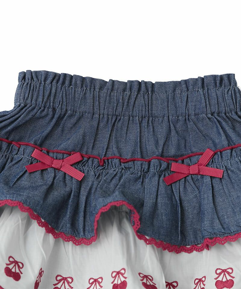 coeur a coeur チェリーレースフリルキュロット | キムラタン