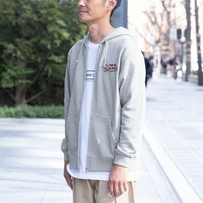 ジップパーカー（SayHello,SayGoodbye） | 木梨サイクル