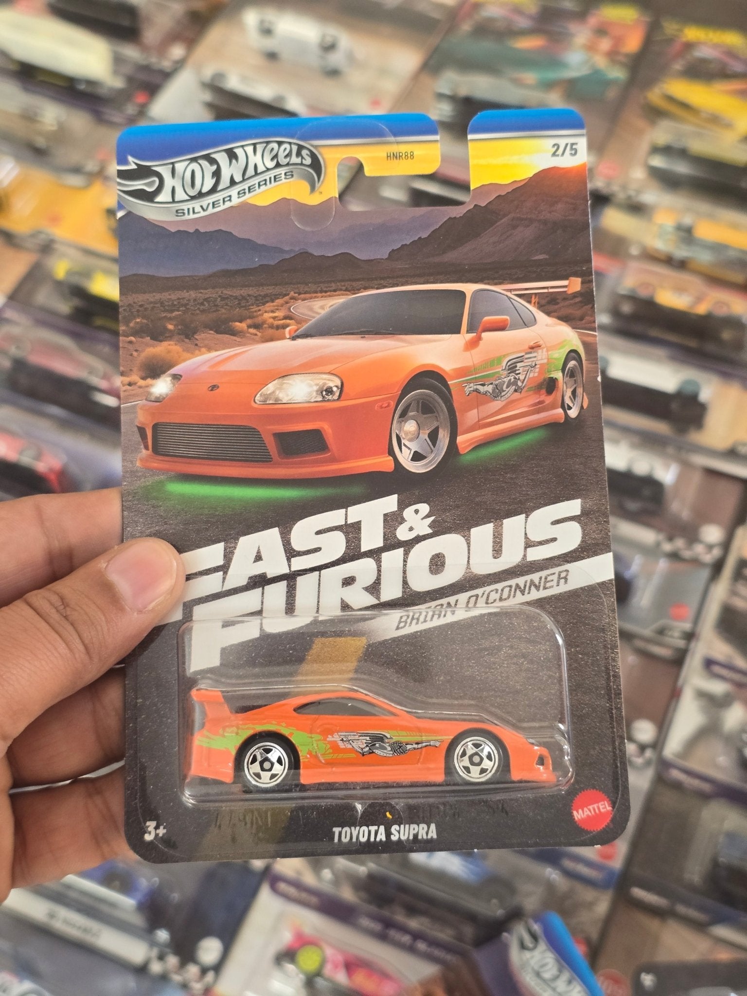 Hot Wheels Toyota Supra (Orange) - Fast & Furious Brian O'Conner