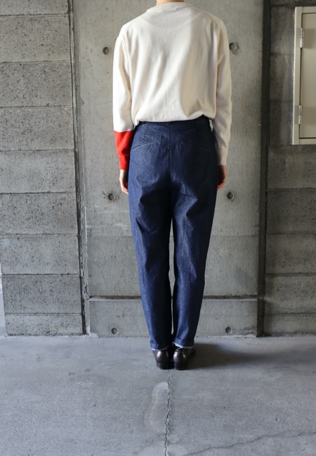 atelier naruse アトリエナルセ / コットンデニムペックトップパンツ