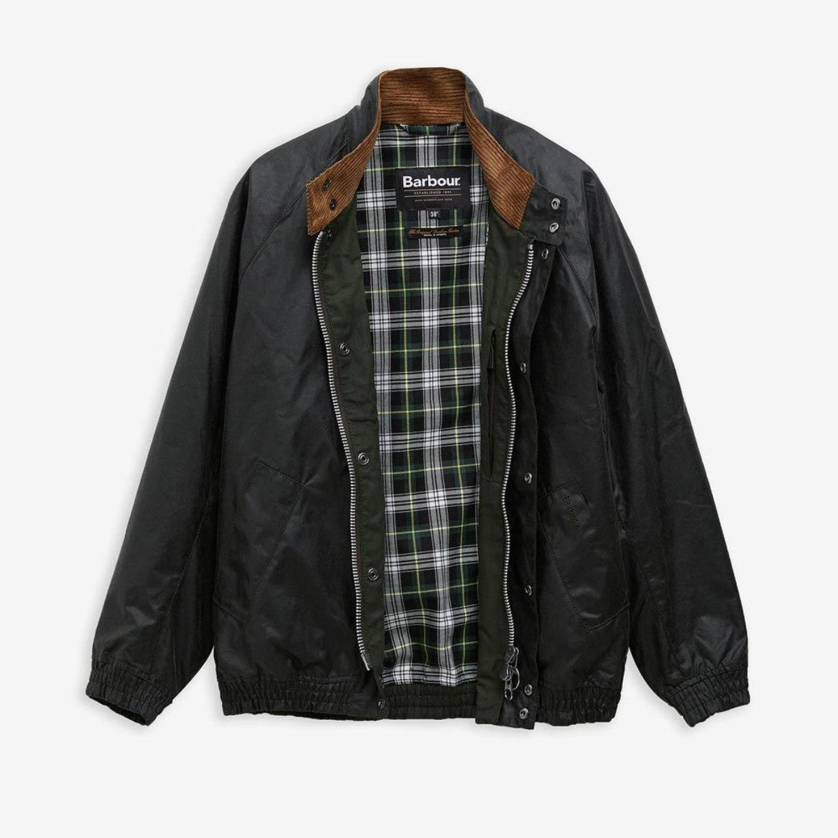 Barbour Transport Stand Collar Wax Blouson MWX2497SG91 – Kinetics