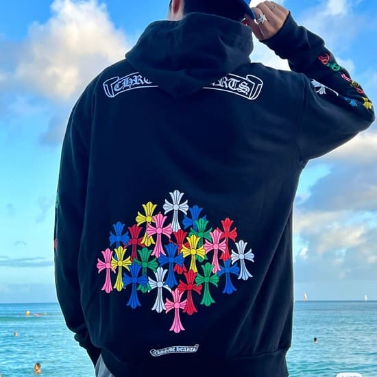 Chrome Hearts Multi Color Cross Hoodie クロムハーツ マルチカラー
