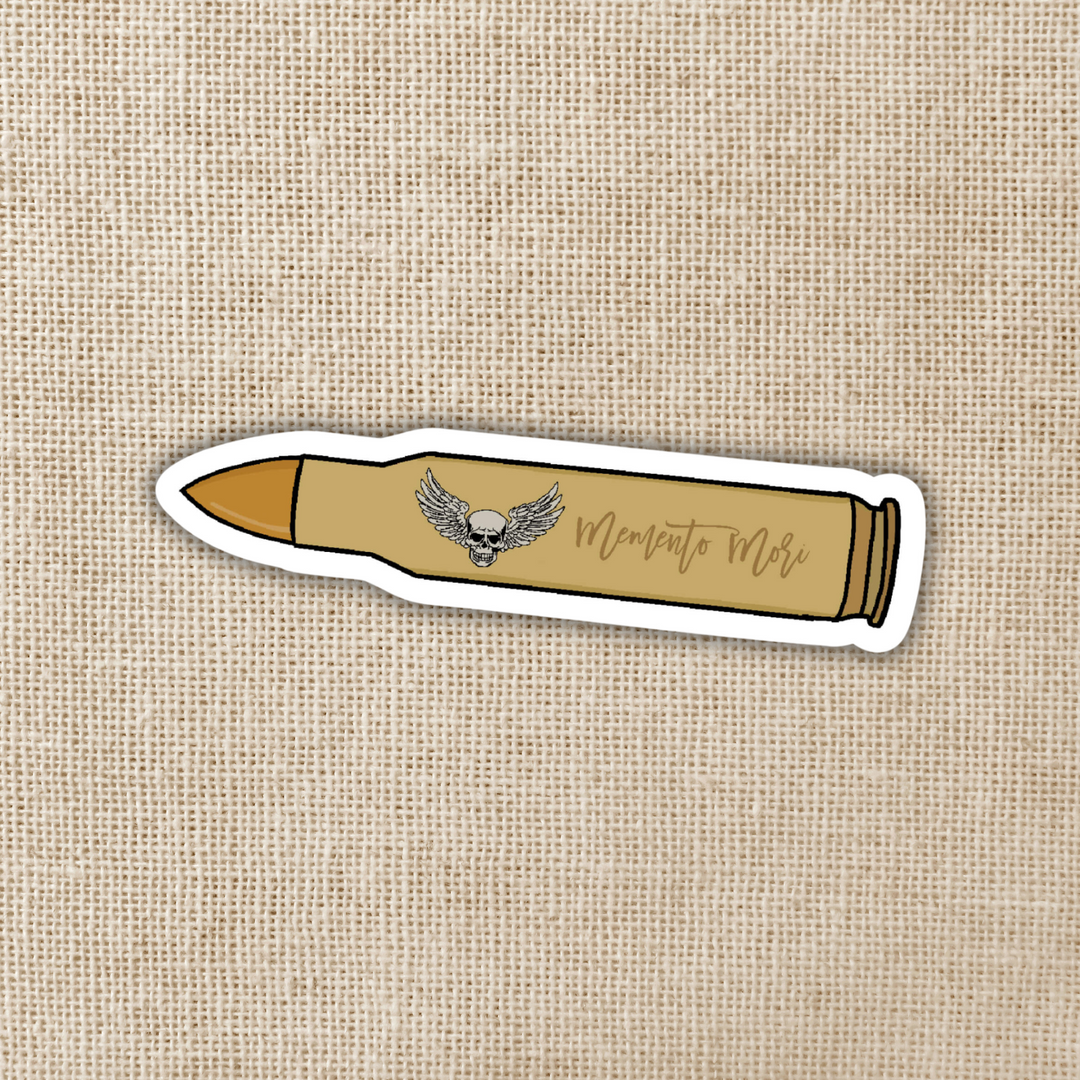Memento Mori Godslayer Bullet Sticker | Crescent City Inspired