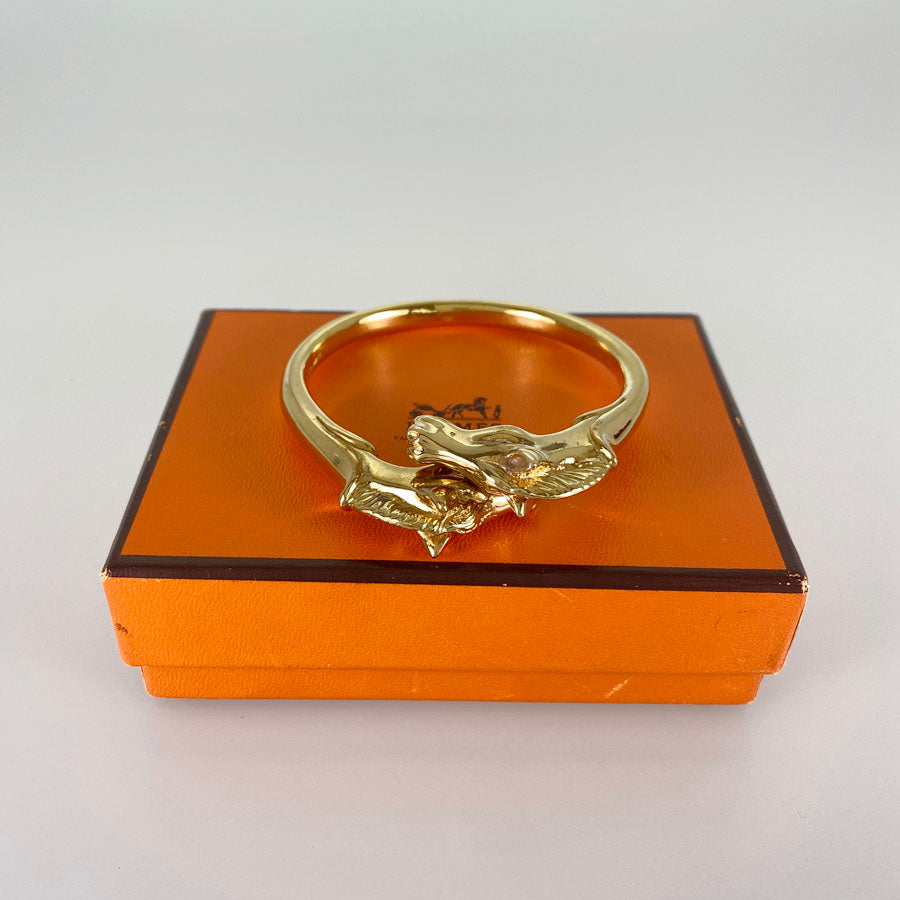 HERMES Cheval Horse Bangle – kingram-japan
