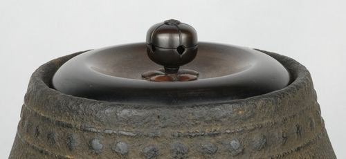 茶道具 唐銅鳳凰風炉累座文富士釜添 金森浄栄 | Tea utensils