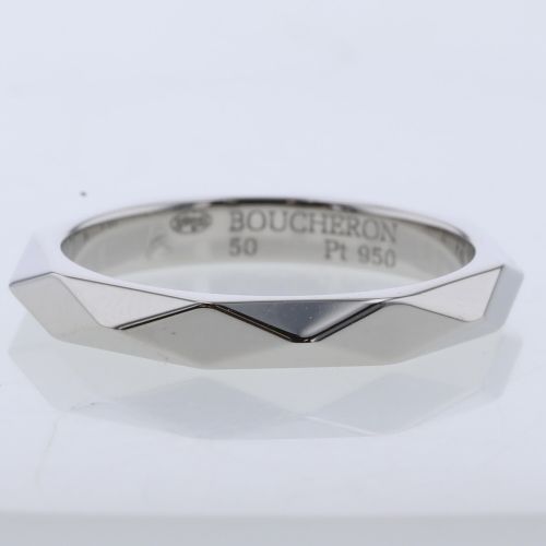 ブシュロン リング 指輪 ファセット ミディアム 幅2.8mm プラチナ
