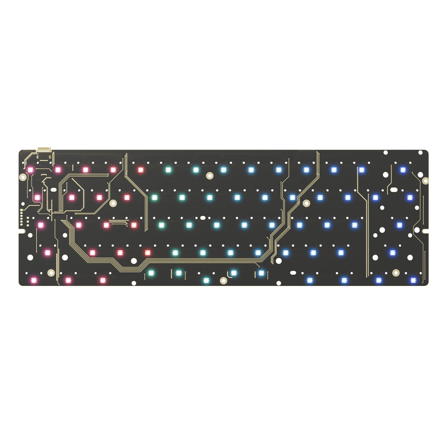 GATERON GT60 PRO Magnetic Keyboard PCBA【スタビ＆フォーム組み立て