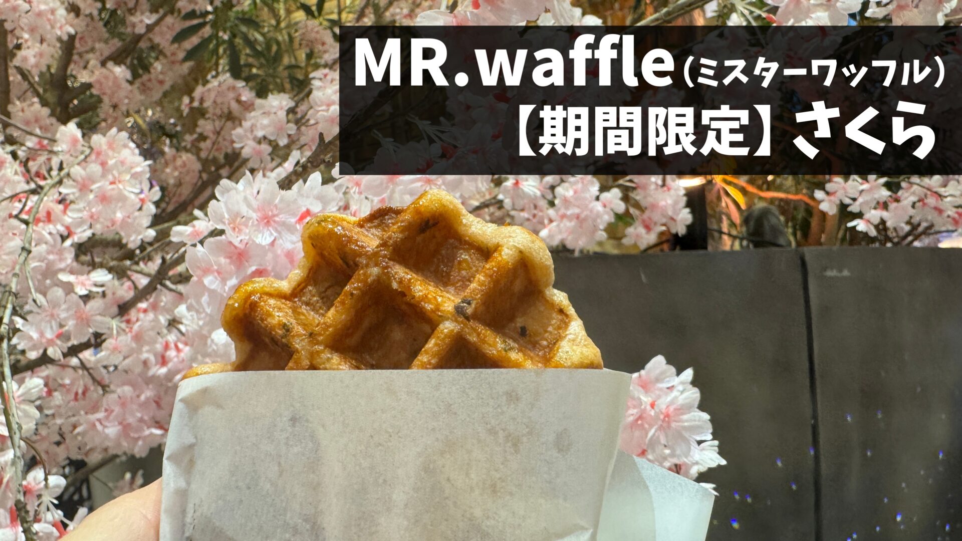 吉祥寺のワッフル専門店「MR.waffle（ミスターワッフル）」にて