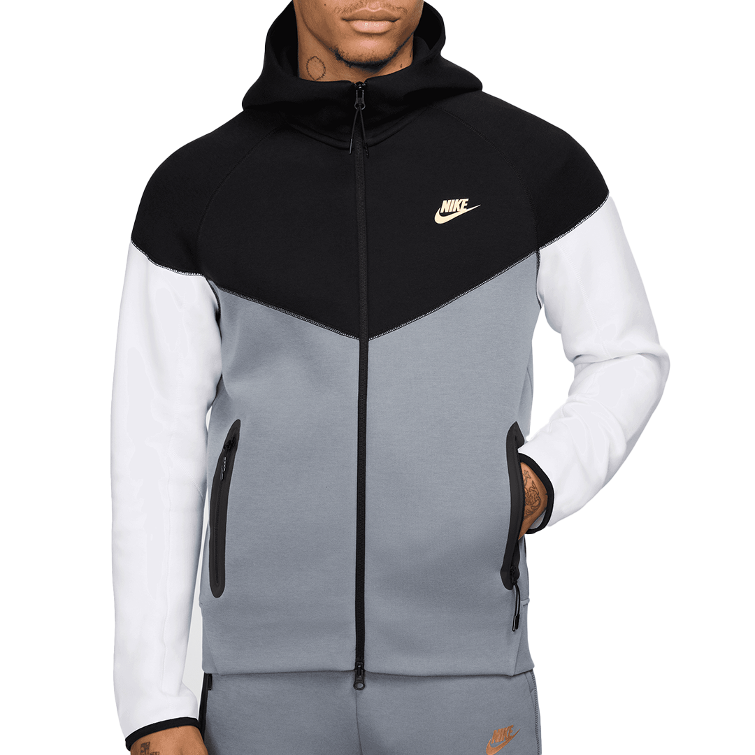 Nike Tech Fleece Windrunner - 'Black/Cool Grey' - Kicks Lounge