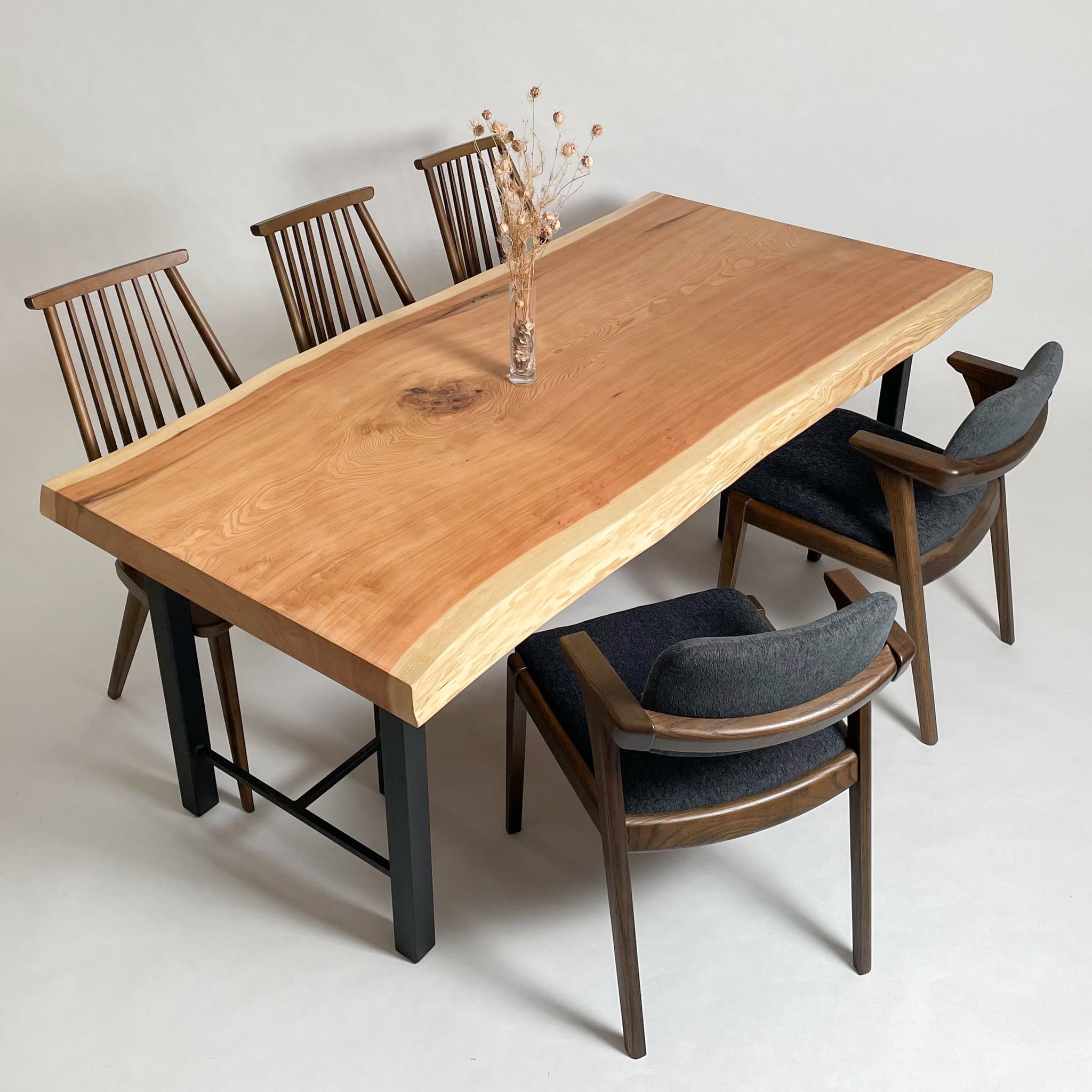 KIDOMEIMOKU 吉野杉一枚板ダイニングテーブル｜190cm(6人掛け