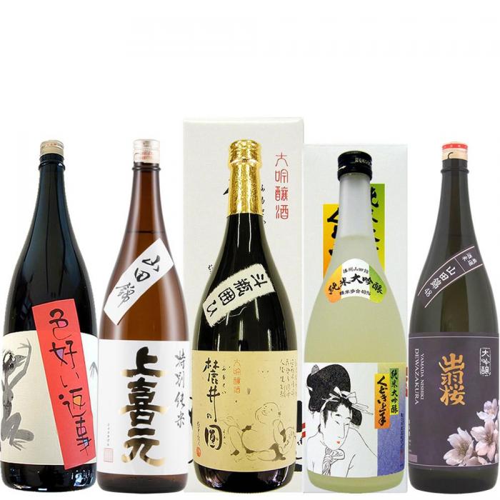 精選 山田錦飲み比べ 720ml 5本セット 【山形の地酒/日本酒専門店 木川屋】