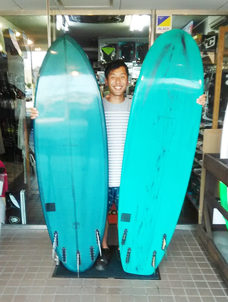 性格の違う楽しめる2本を乗り比べ〜！ピースサーフボードは笑顔になる