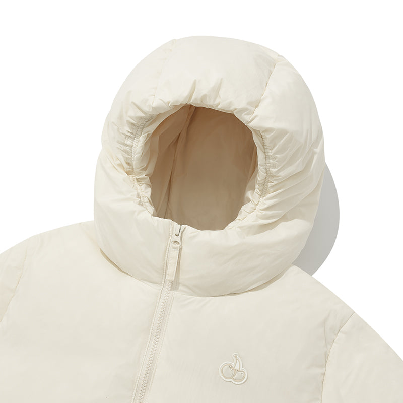 チェリーショートダウンジャンパー【アイボリー】