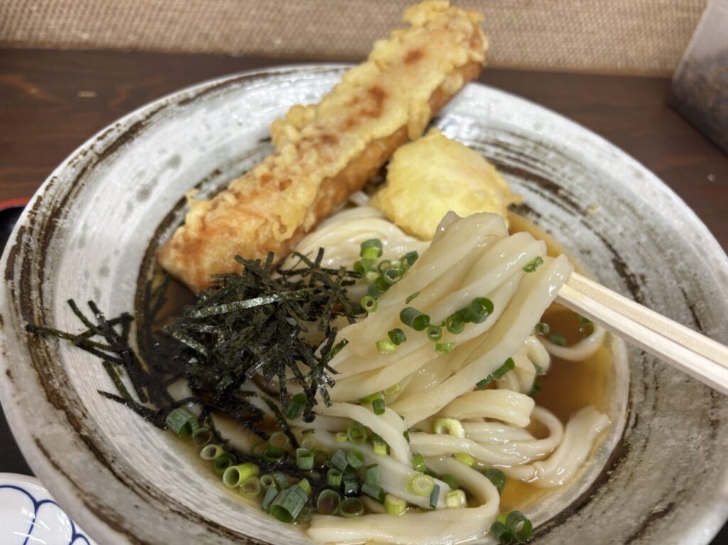 岸和田市】暑い季節にのど越し爽やかな冷たいおうどん「うどん蔵ふじた