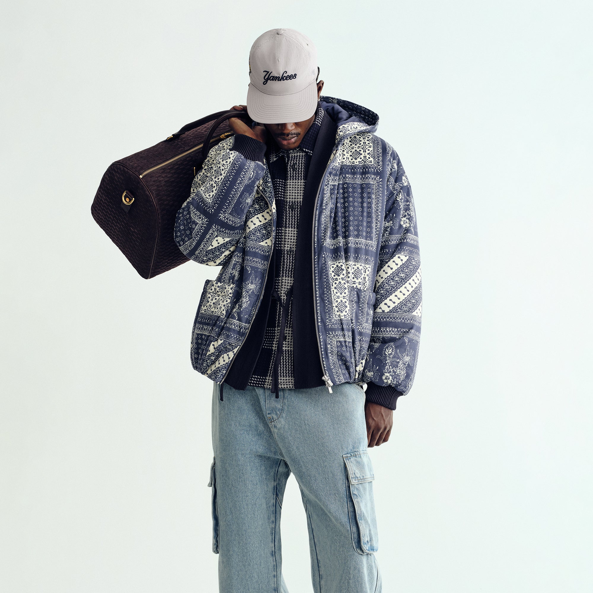 Kith Puffed Microsuede Jaysen Hoodie - Vista