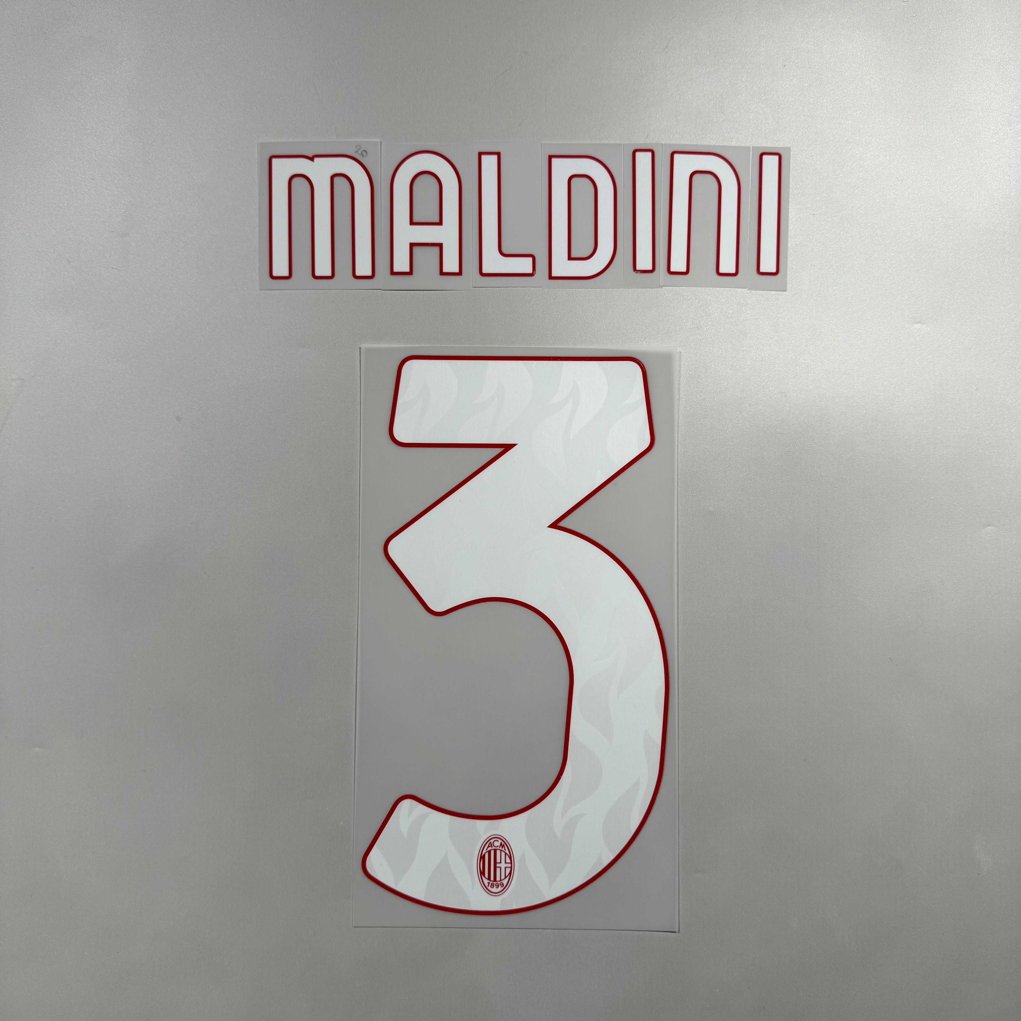 Official #3 Maldini 25/26 AC Milan Home Name and Number set – Kit
