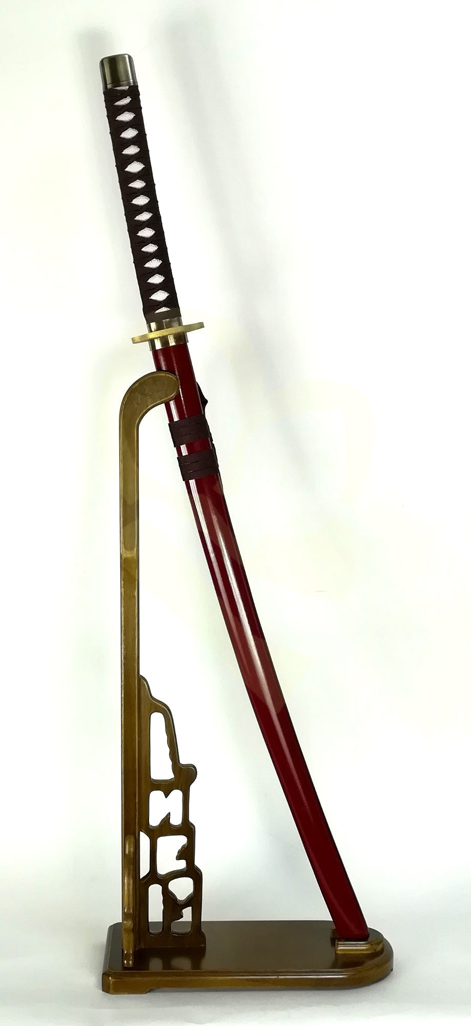 高級刀掛け』木造り 雪模様 螺鈿 高さ70cm 高級刀掛け』木造り雪模様