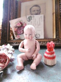 フランスアンティーク,ビスクドール,ベビー,赤ちゃん