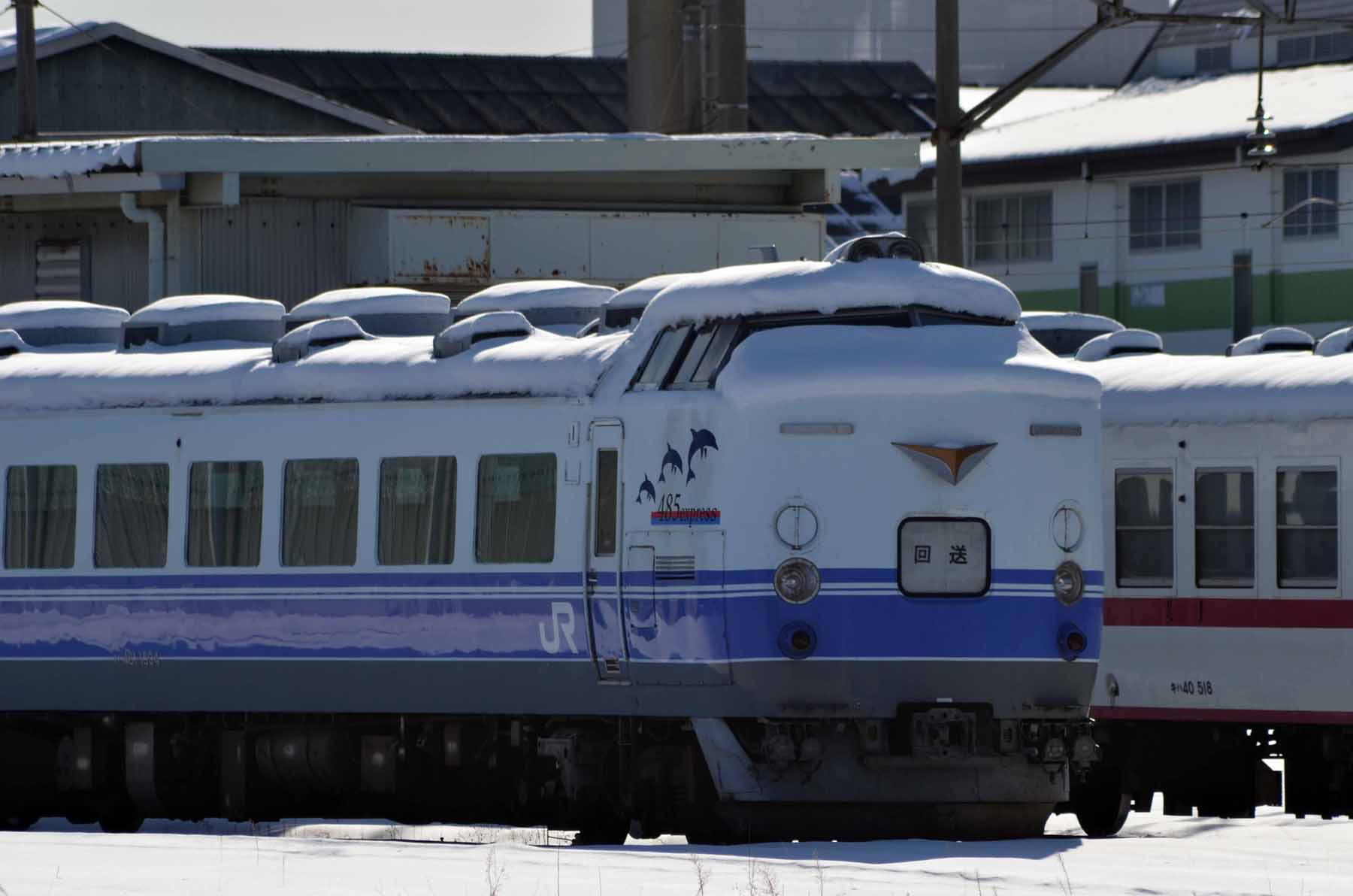 郡山工場にて 485系元勝田K60/40編成: とある地方のC寝台車