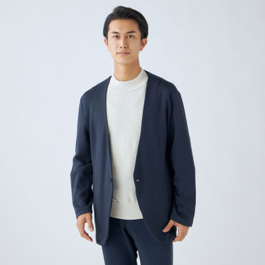 ULTRA WORK SUIT/HOME LINE】【春夏】セットアップ1釦ノーカラー