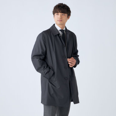 BALLESTRINO】【春】スプリングコート/ブラック/アクアベルUT「防花粉