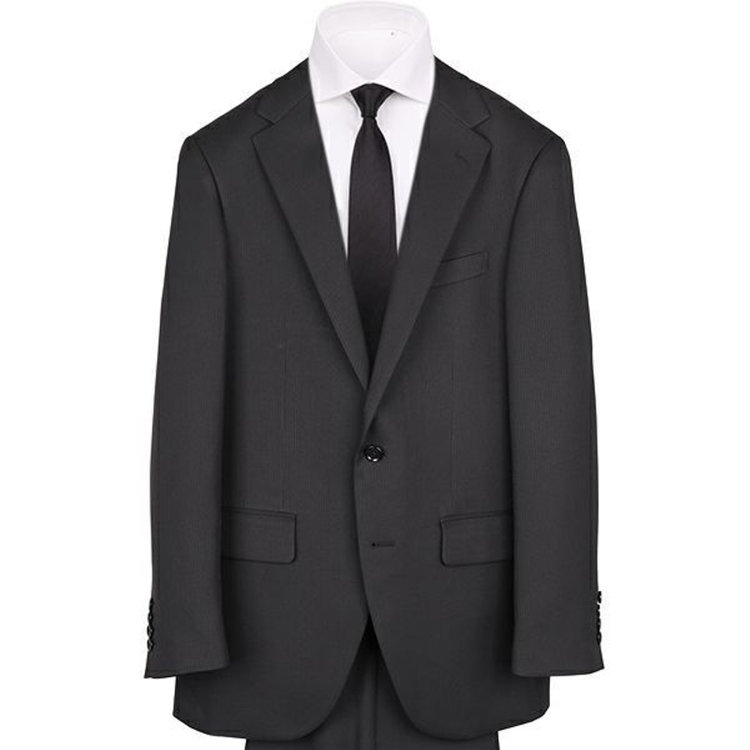 HIGH SPEC MOTION】【年間】2釦シングルスーツ 0タック/ブラック