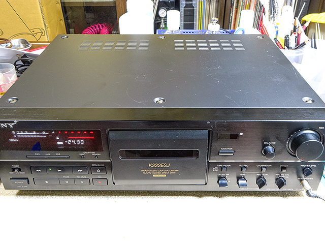 扉が開かないSONY製カセットデッキTC-K222ESJの修理とメンテナンス