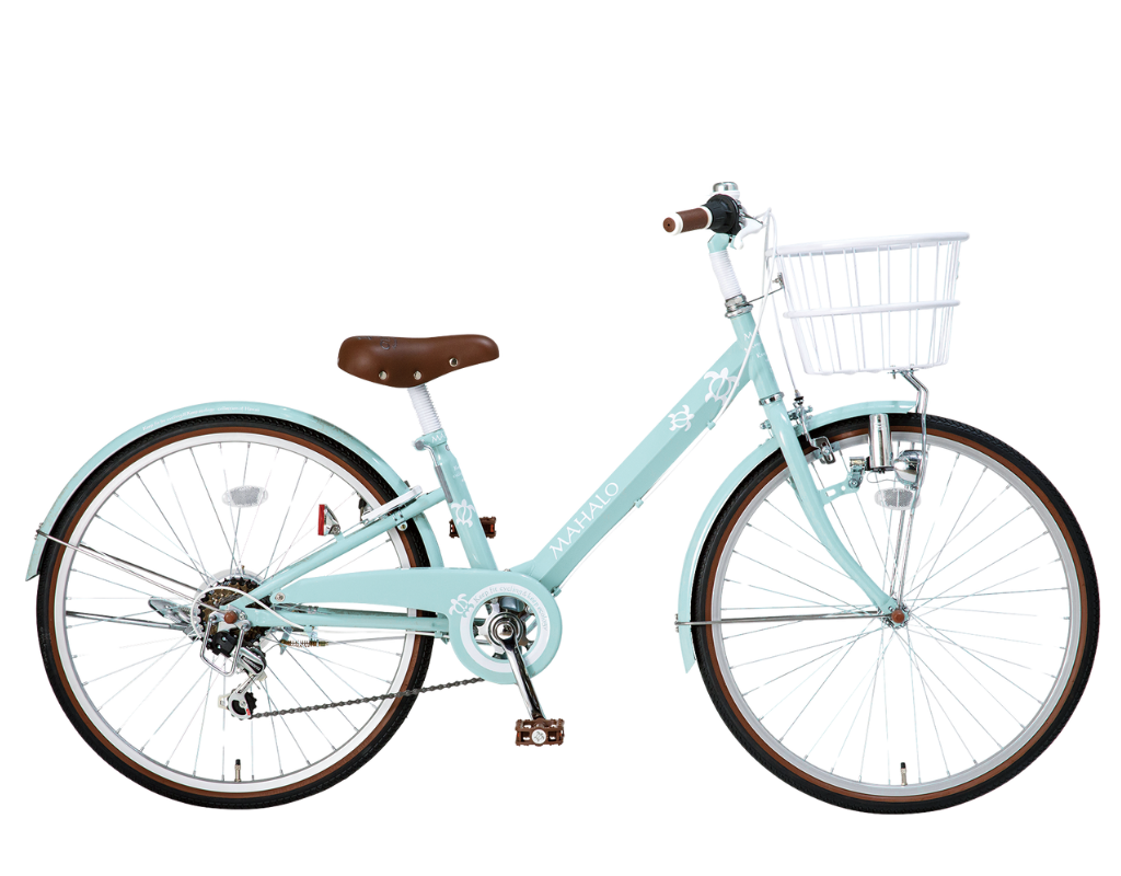 POM】MAHALOジュニア ミントグリーン 自転車 変速機付き 22 マハロ