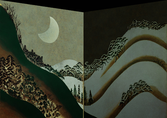 日月山水図屏風 – 小林美術科学