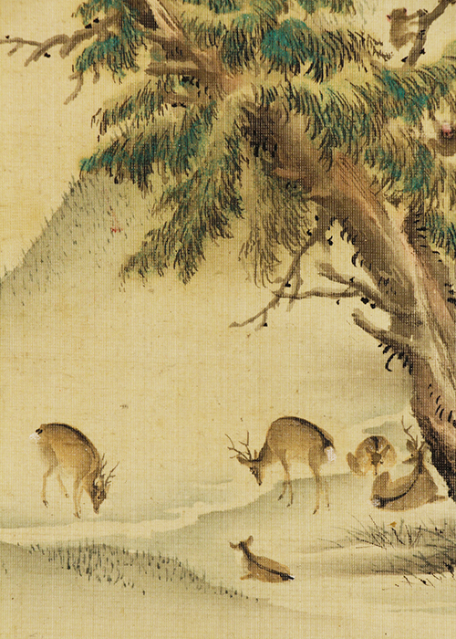 森狙仙 群猿群鹿図 小品 | 古美術瀬戸