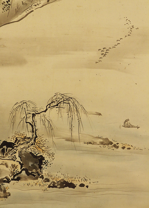 狩野芳崖 雪景山水 | 古美術瀬戸