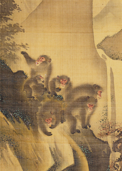 森狙仙 瀑下群猿図 | 古美術瀬戸