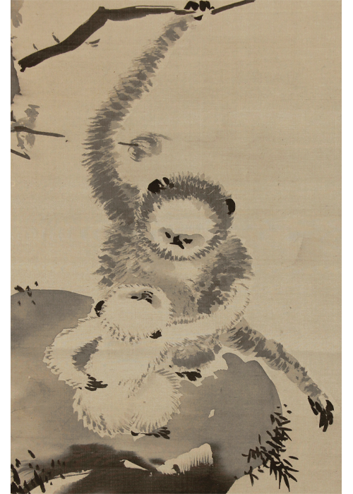 喜多武清 猿猴図 | 古美術瀬戸