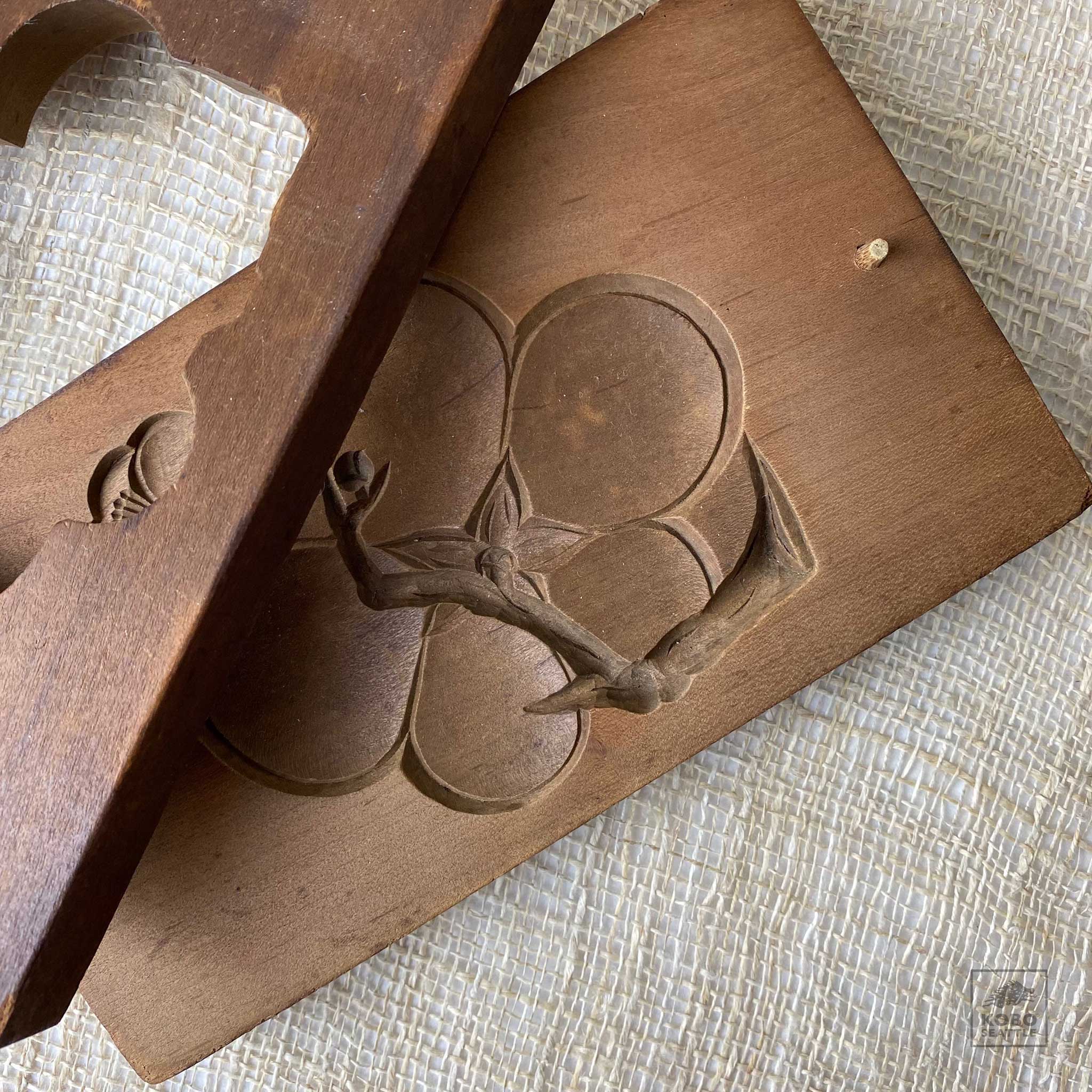 Vintage Japanese Sweets Mold - Plum - KoboSeattle