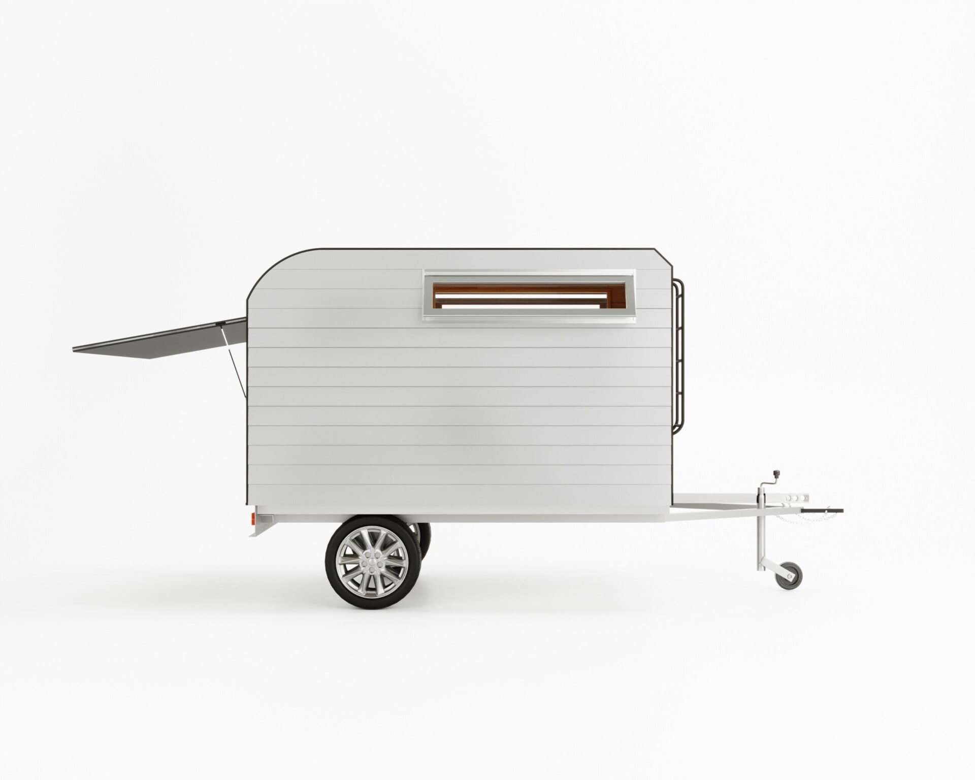 木製 トレーラーハウス コダマカーゴ 動く小屋 内装：檜材 外装