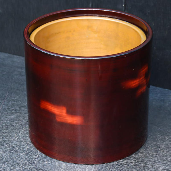 美しい艶色をした漆塗りの木製手あぶり火鉢 DC8742 在庫1個 – 古福庵