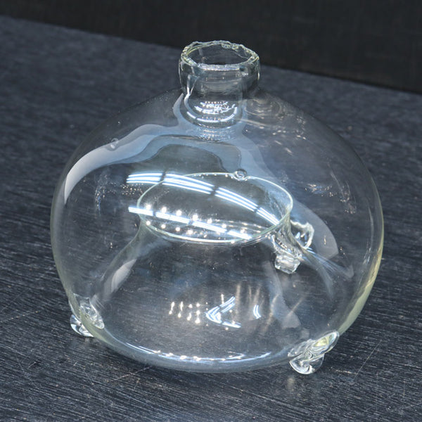 珍品!! 温かみある風合いでレトロ感のあるガラスのハエとり瓶 DC8797