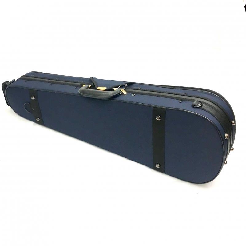 バイオリンケース】スーパーライト 三角型ネイビー(ブルー) | 国際楽器社